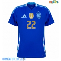 Camisa de time de futebol Argentina Lautaro Martinez #22 Replicas 2º Equipamento Copa America 2024 Manga Curta